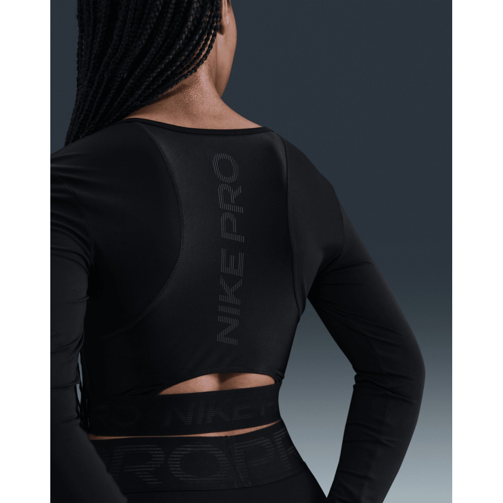 Жіноча футболка Nike Pro Dri-FIT Shine Cropped Top HV9992-010
