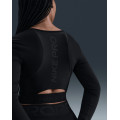 Женская футболка Nike Pro Dri-FIT Shine Cropped Top HV9992-010