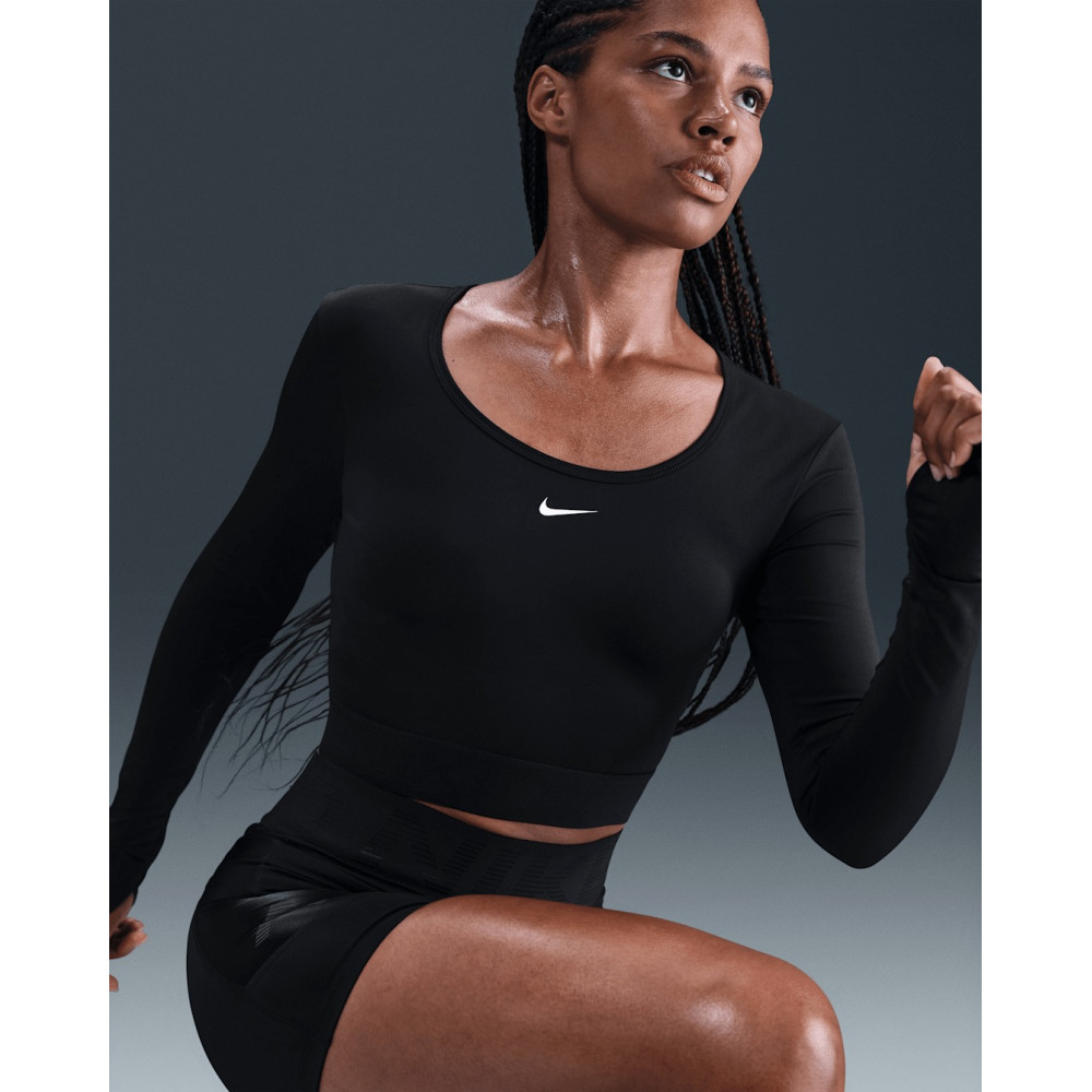 Жіноча футболка Nike Pro Dri-FIT Shine Cropped Top HV9992-010
