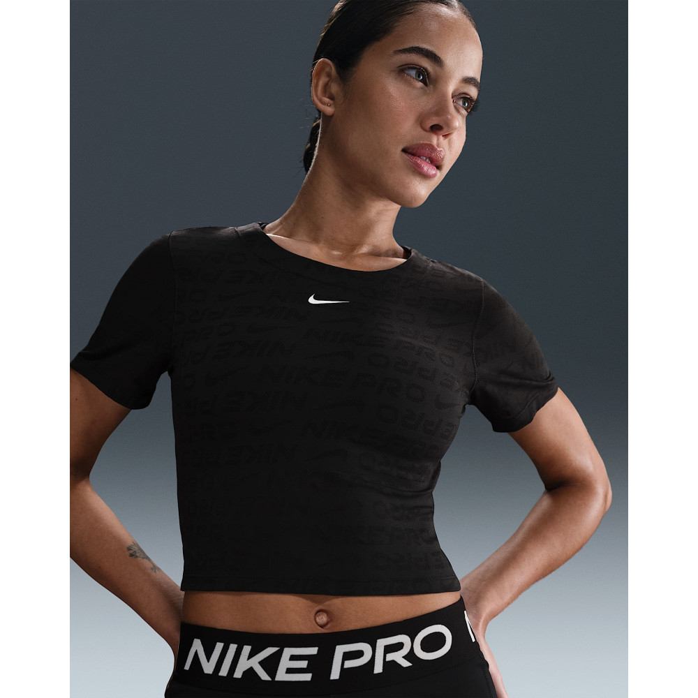 Жіноча майка Nike Pro Dri-FIT Jacquard Cropped Top HJ2285-010