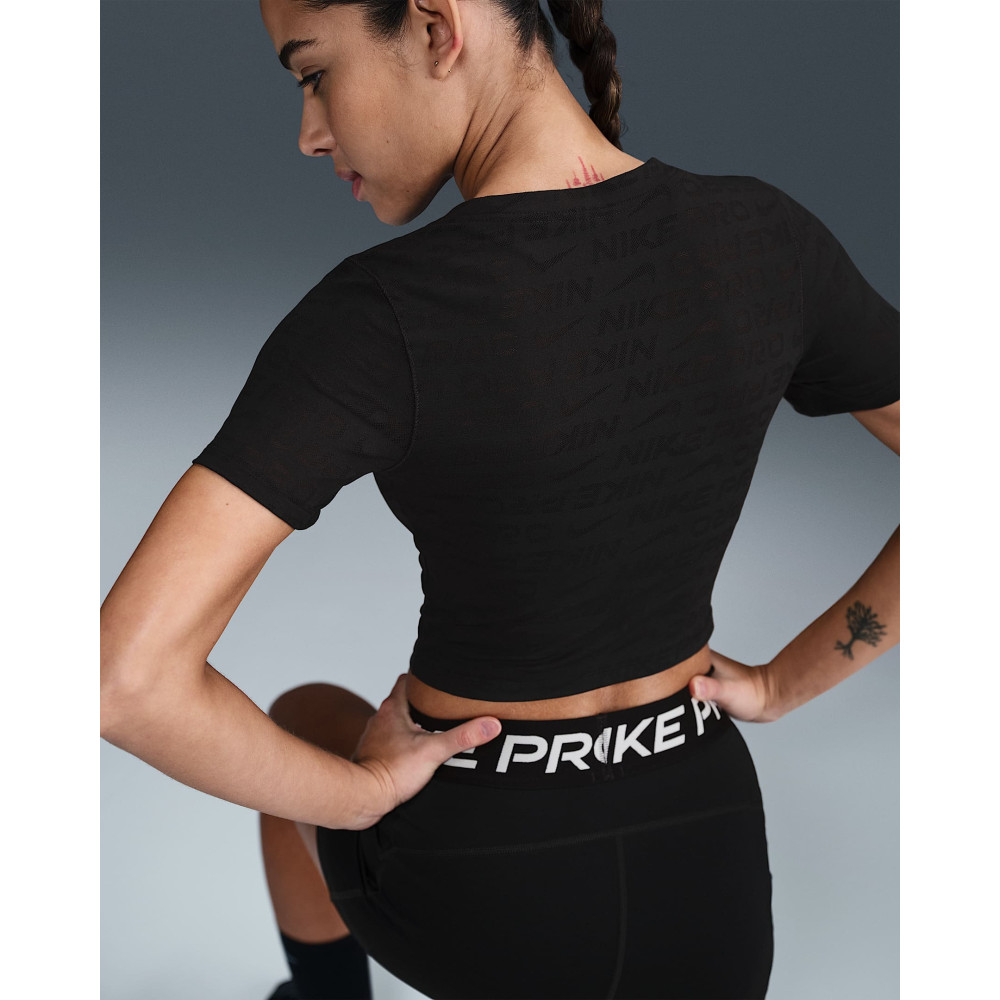 Жіноча майка Nike Pro Dri-FIT Jacquard Cropped Top HJ2285-010