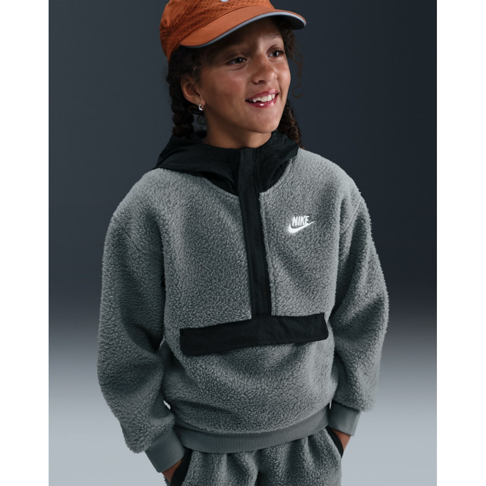 Детская спортивная кофта Nike Sportswear Club Fleece Loose Hoodie HV0383-084