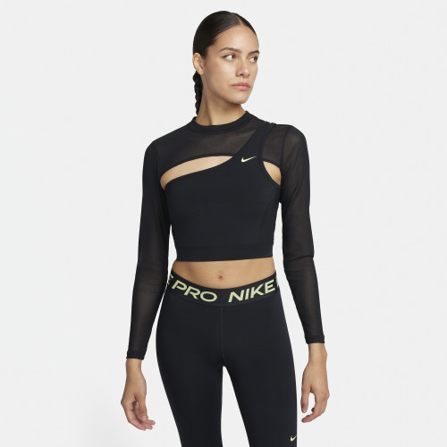 Женская футболка Nike Pro Long-Sleeve Cropped Top FB5683-010