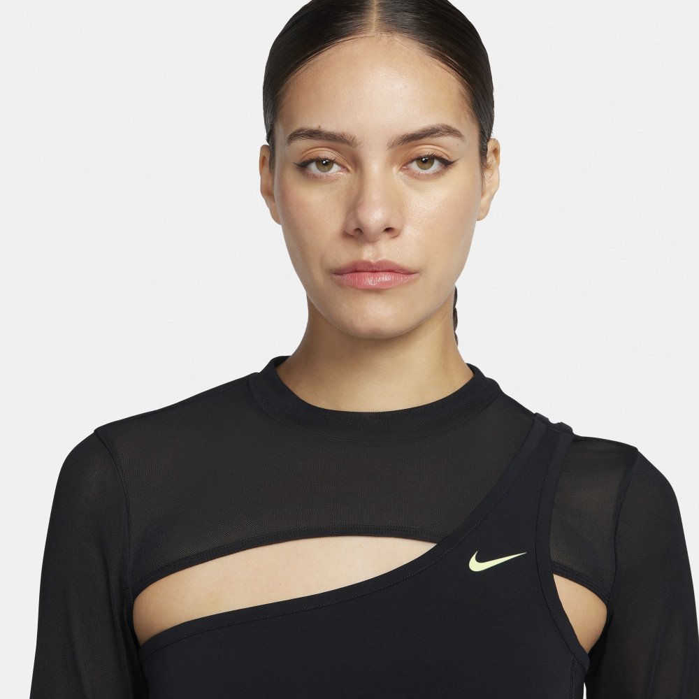 Женская футболка Nike Pro Long-Sleeve Cropped Top FB5683-010