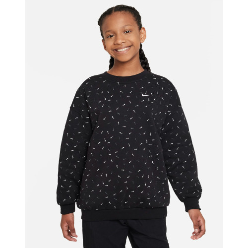 Дитяча спортивна кофта Nike Sportswear Club Girls Oversized Logo Crew FD2943-010