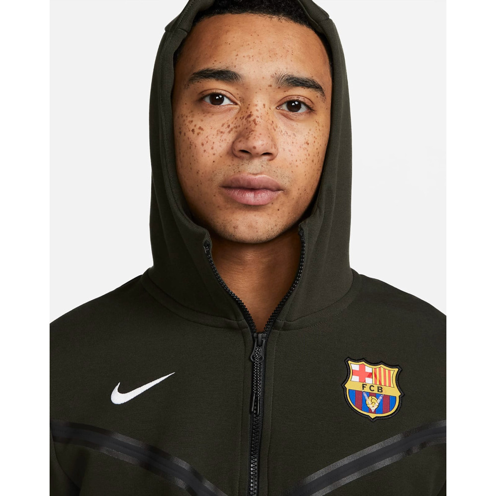 Кофта Nike Sportswear FC Barcelona Tech Fleece Hoodie DV5554-355