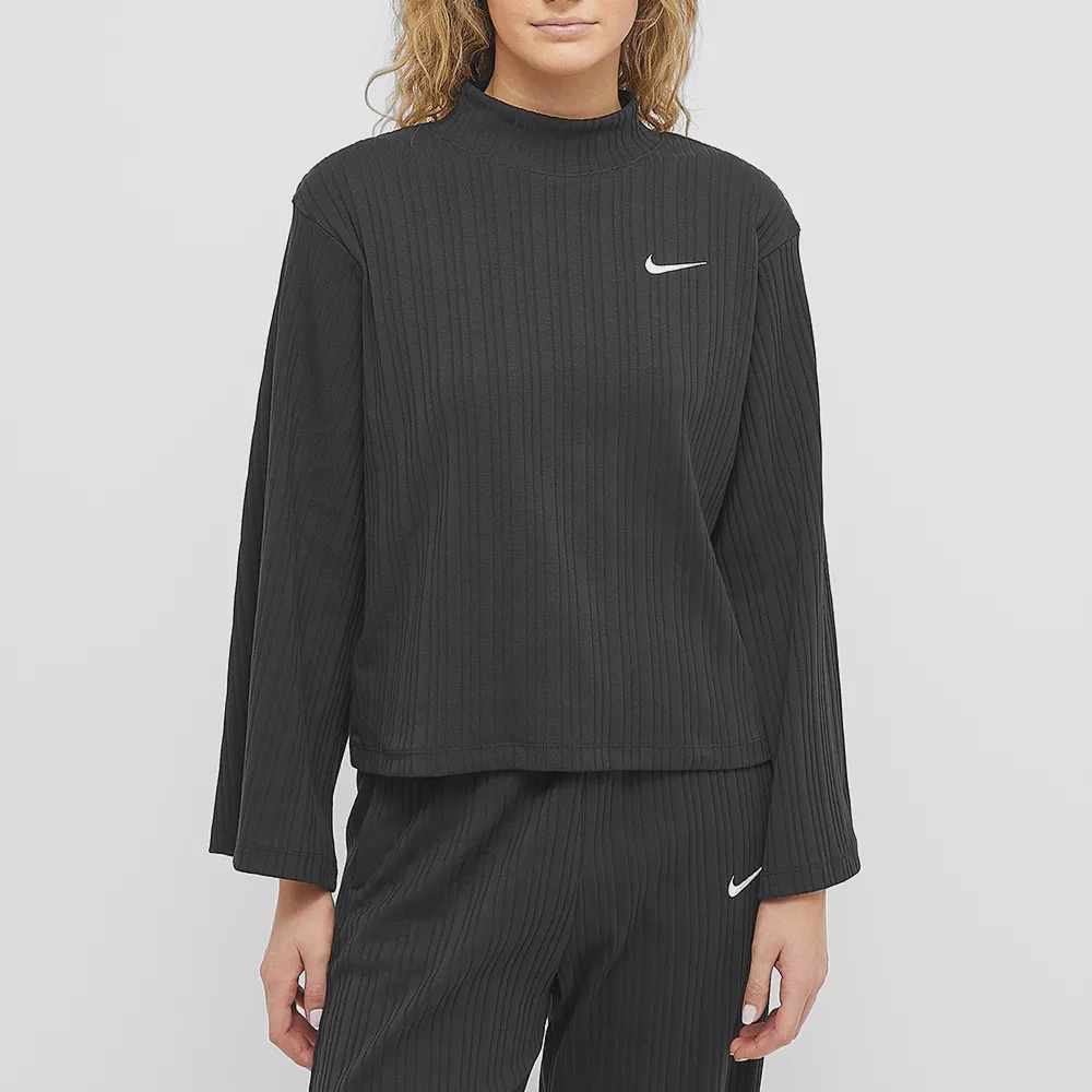 Жіноча футболка Nike Sportswear Ribbed Jersey Long-Sleeve Top DM6399-010