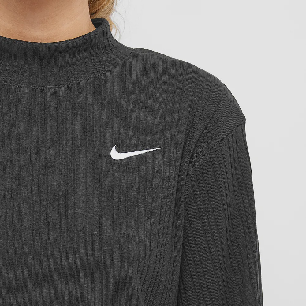Жіноча футболка Nike Sportswear Ribbed Jersey Long-Sleeve Top DM6399-010