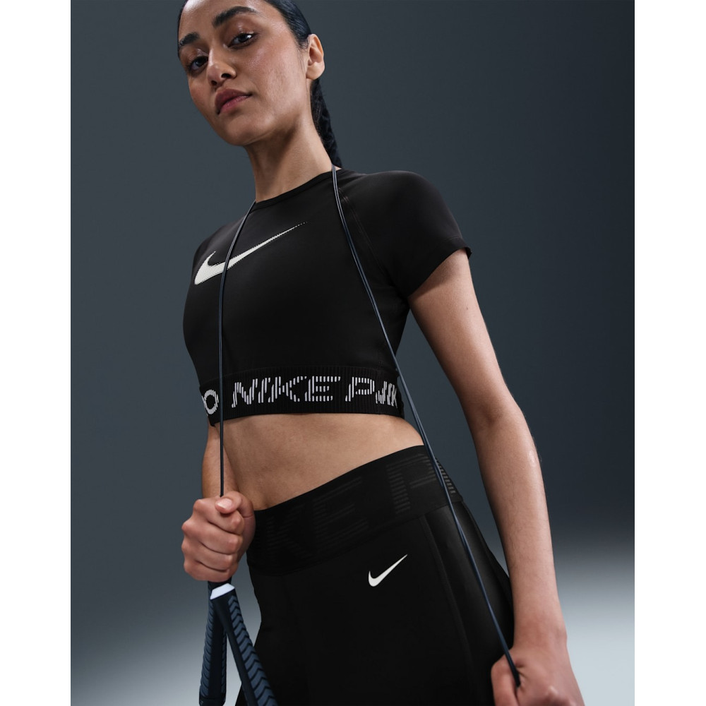Женская майка Nike Pro Dri-FIT Graphic Cropped Top HV3673-010