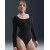 Женское боди Nike Dri-Fit Long-Sleeve Bodysuit HQ8296-011