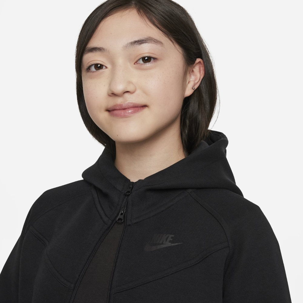 Детская спортивная кофта Nike Girls Sportswear Tech Fleece Hoodie FD2979-010