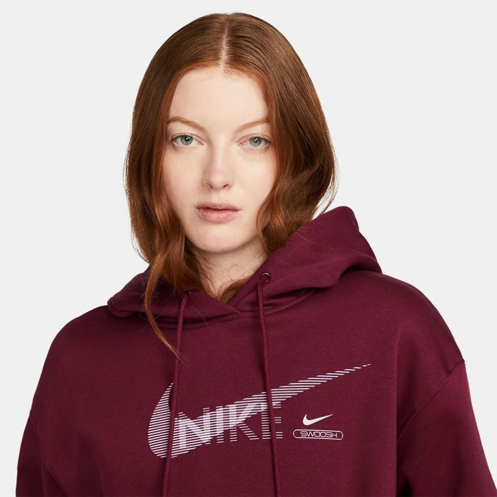 Женская толстовка Nike Sportswear Swoosh Fleece Hoodie DR5613-638