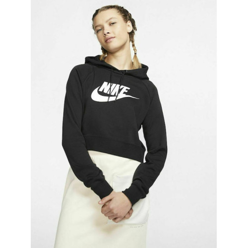 Жіноча толстовка Nike Sportswear Essential Cropped Hoodie DR6225-010