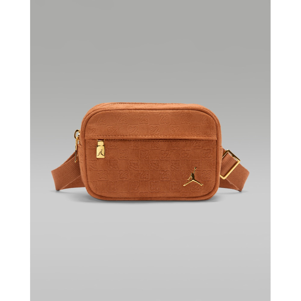 Сумка через плече Jordan Suede Monogram Camera Bag MA9207-X6X