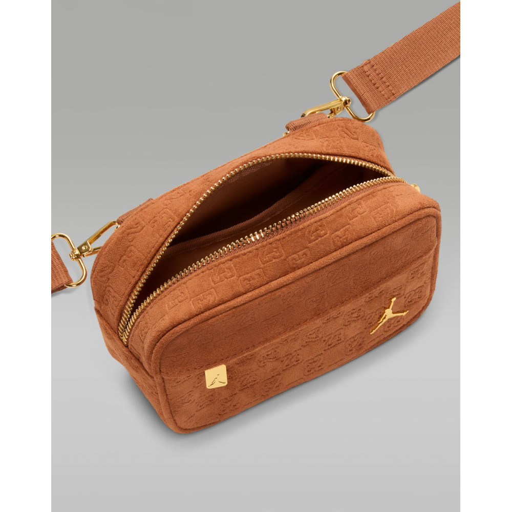 Сумка через плече Jordan Suede Monogram Camera Bag MA9207-X6X