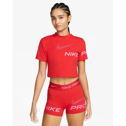 Женская майка Nike Pro Dri-FIT Graphic Cropped Top DX0078-657