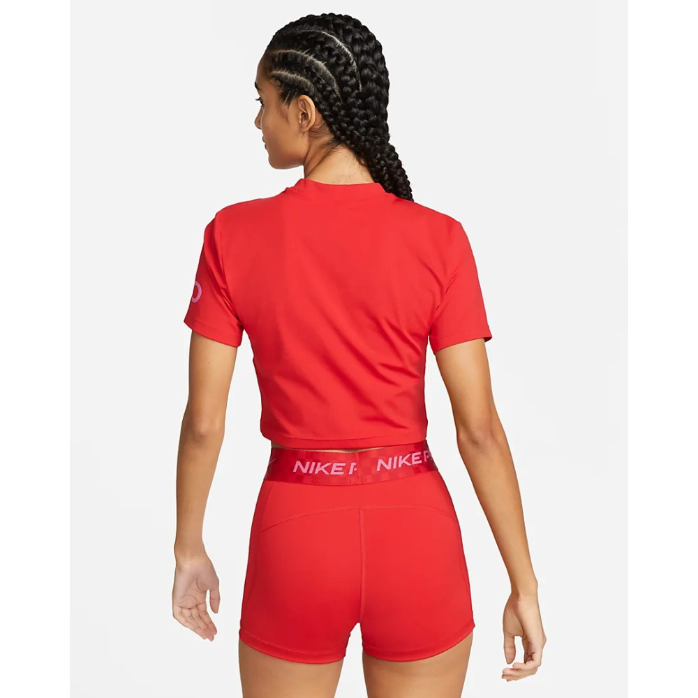Жіноча майка Nike Pro Dri-FIT Graphic Cropped Top DX0078-657