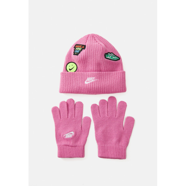 Шапка и перчатки Nike Patch Peak Beanie Set 8A3135-ACG