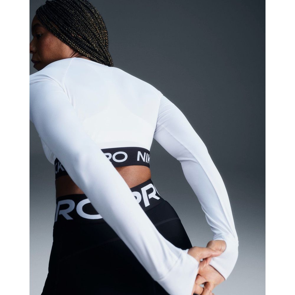 Женская футболка Nike Pro Long-Sleeve Cropped Top FV5484-100