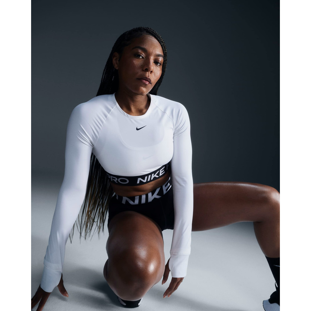 Женская футболка Nike Pro Long-Sleeve Cropped Top FV5484-100